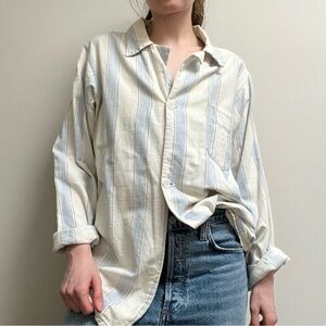 Vintage Striped Flannel Shirt